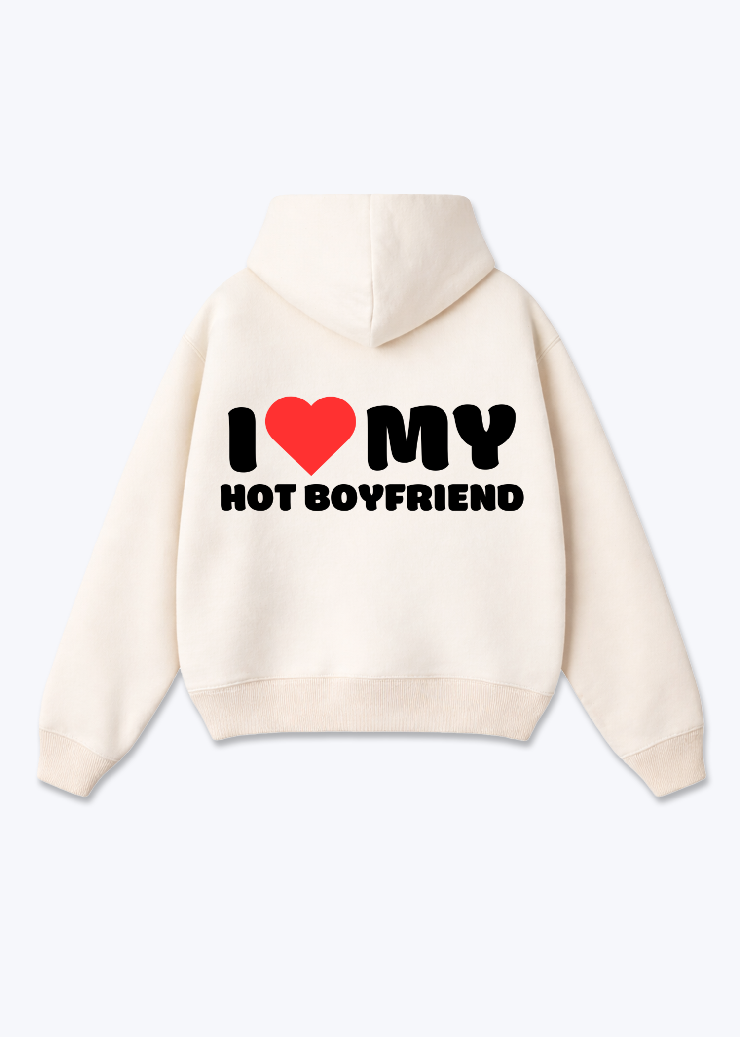 I LOVE MY HOT BOYFRIEND - Beige Back (Designed)