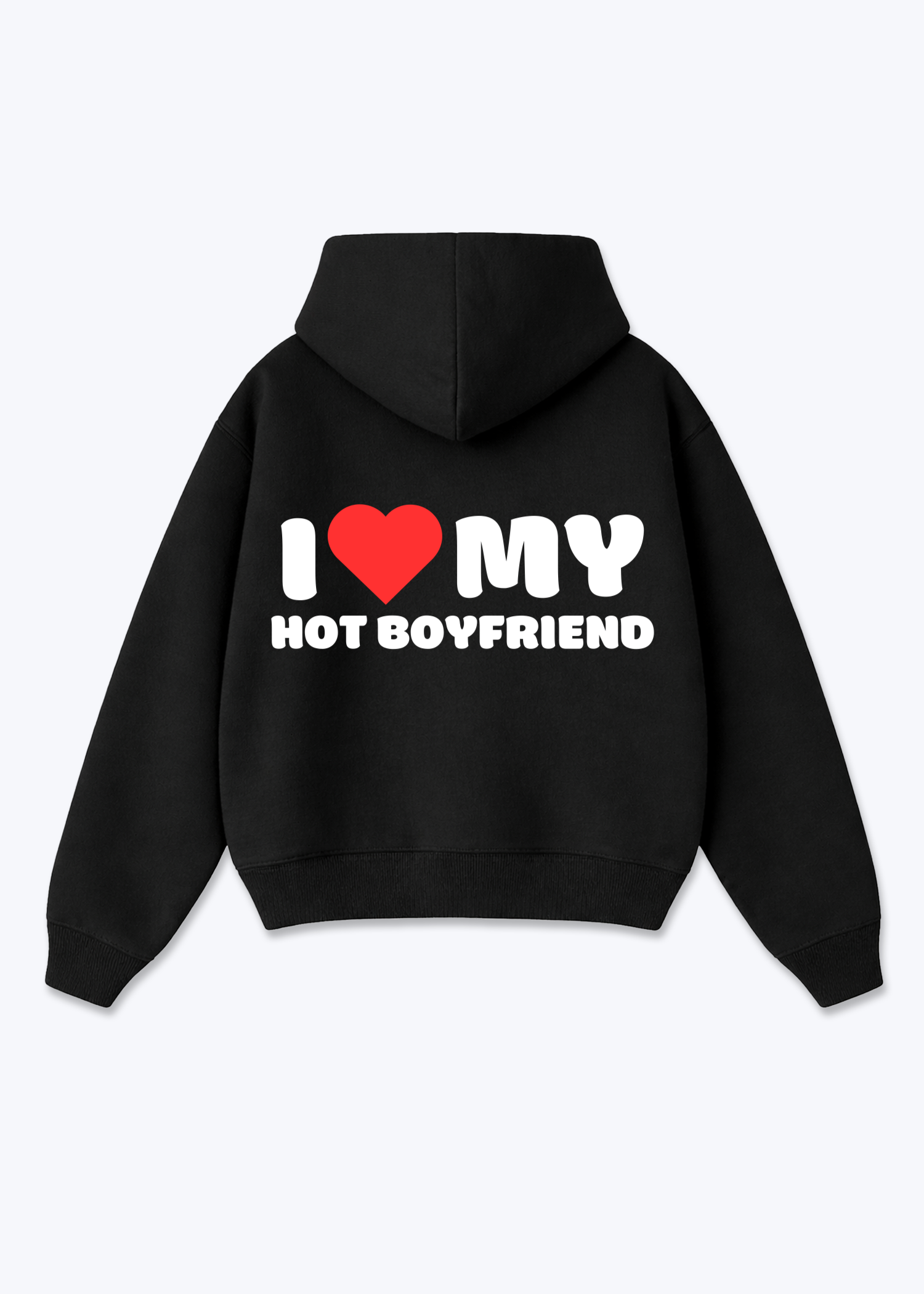 I LOVE MY HOT BOYFRIEND - Black Back (Designed)