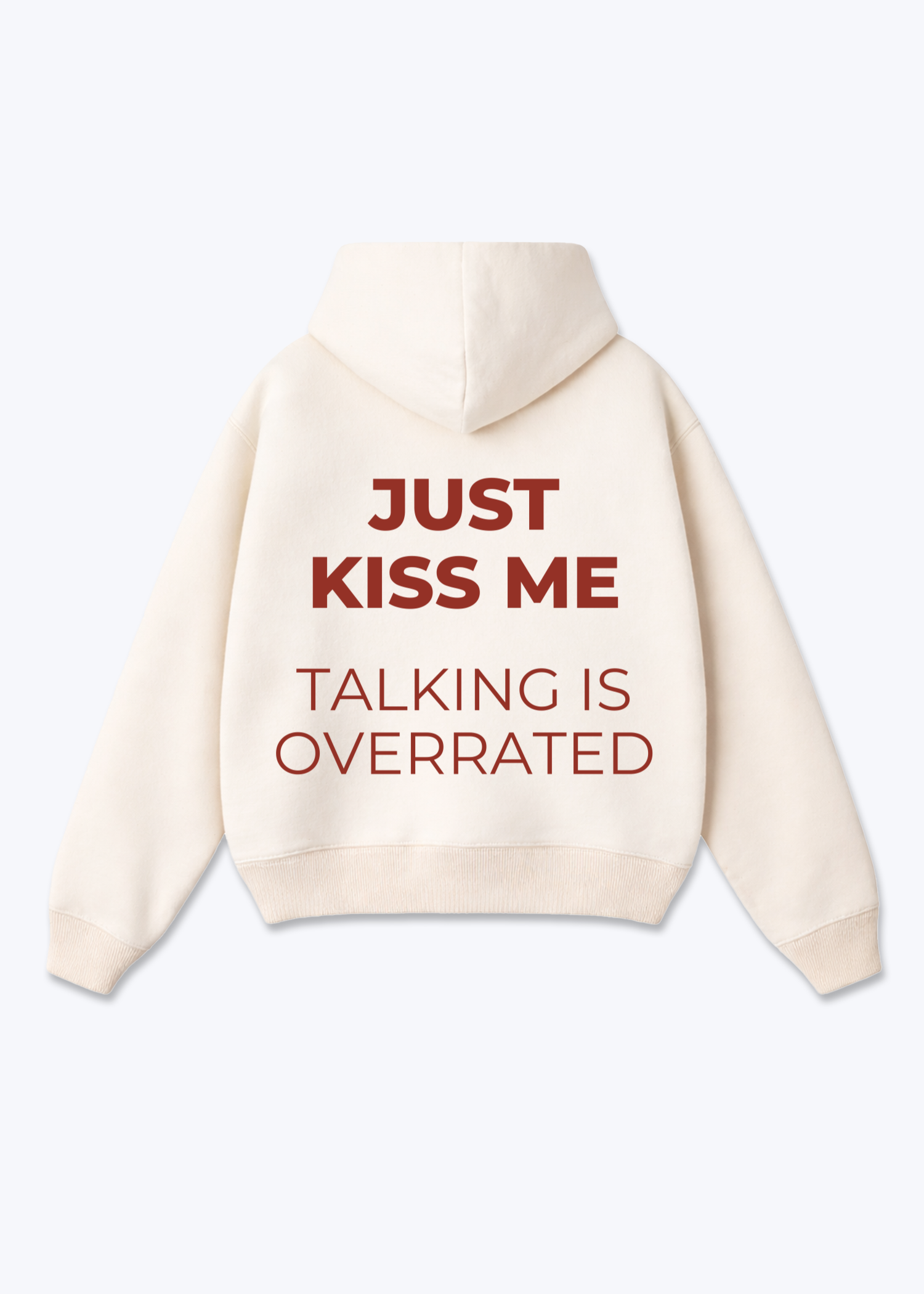 I HAVE A BOYFRIEND STOP REPLYING HOODIE - Beige Back (Designed)
