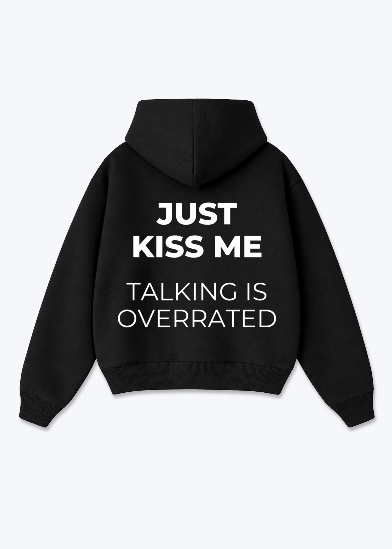 I HAVE A BOYFRIEND STOP REPLYING HOODIE - Black Back (Designed)