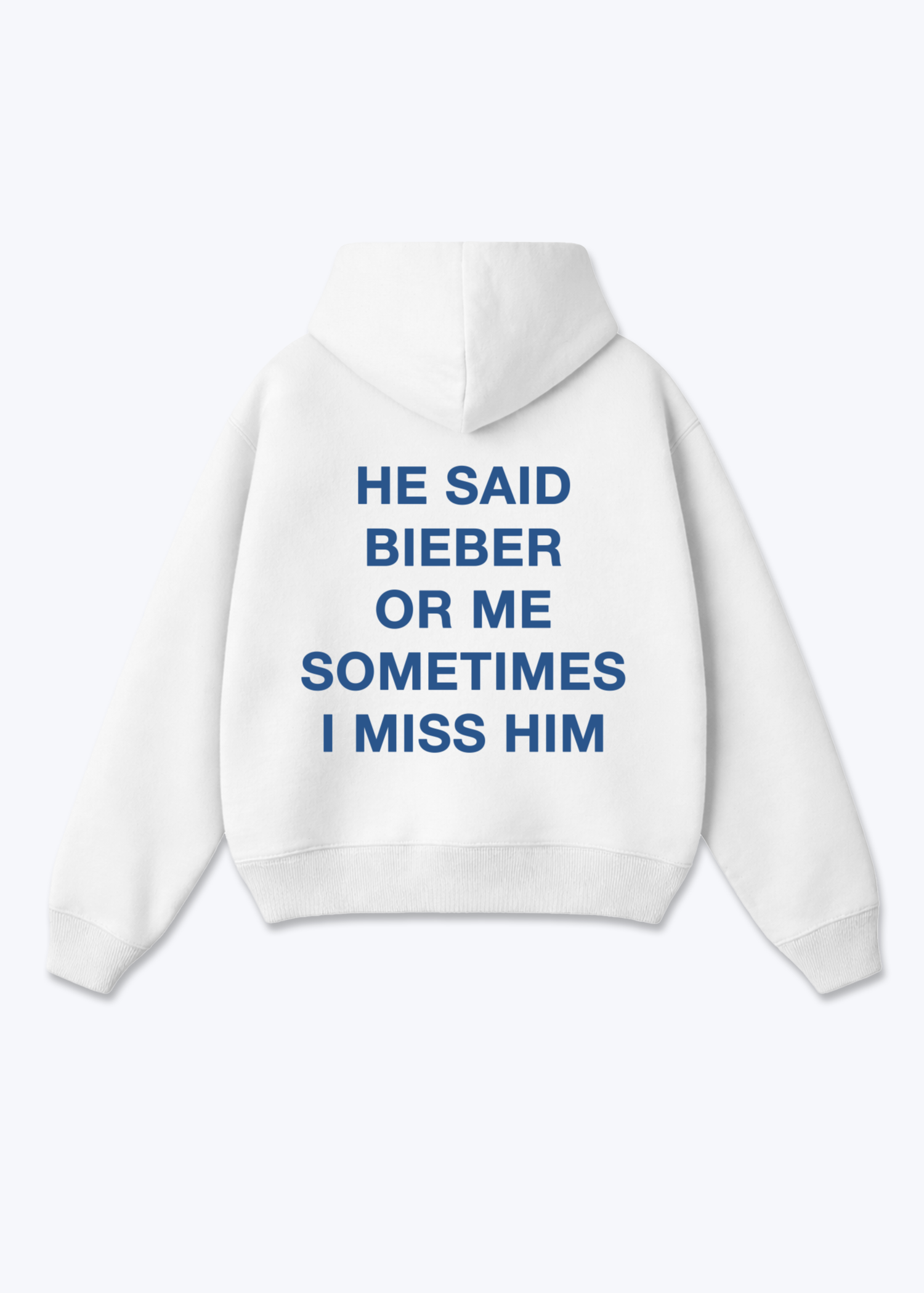 BIEBER OR ME HOODIE - White Back (Designed)