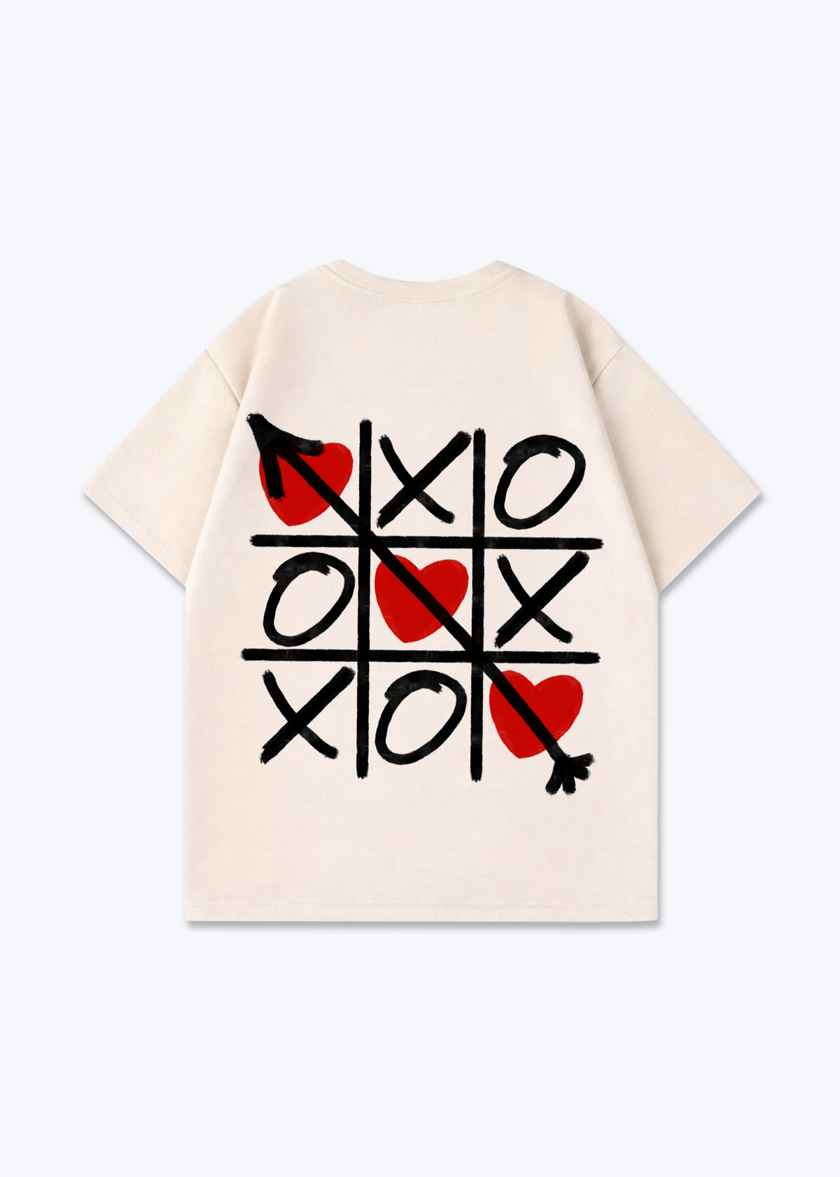 TIC TAC LOVE SHIRT - Beige Back (Designed)